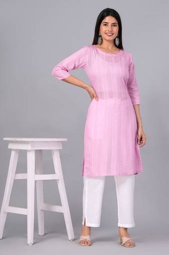 Doriya women textured kurta set