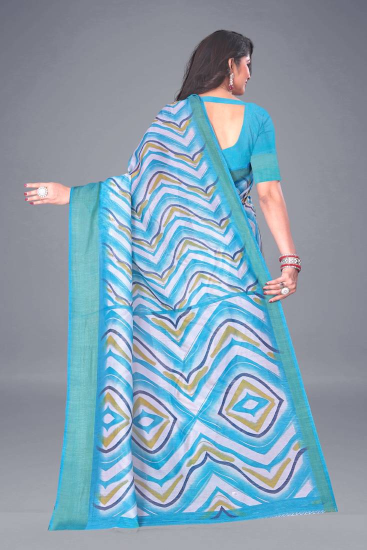 Art Silk Saree With Blouse Piece