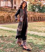 Black cotton printed jacket