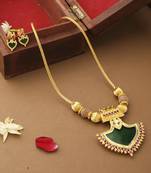 Long Palakka Necklace With  Earrings