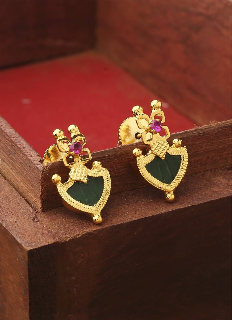 Long Palakka Necklace With  Earrings