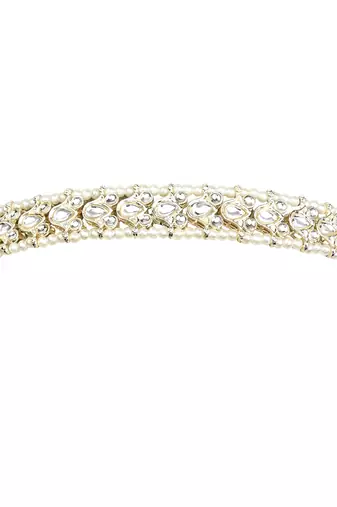 traditional floral kundan pearl matha patti sheeshpatti for women/girls 