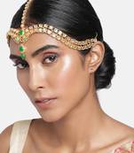traditional bridal kundan matha patti for women 