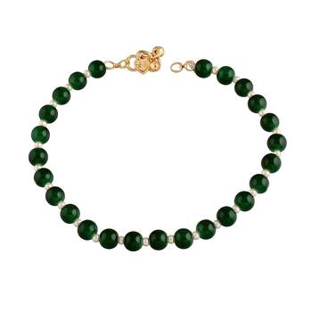 adjustable pearl beads payal anklets jewellery for women & girls  4