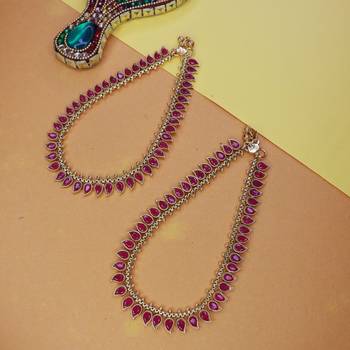traditional stone studded adjustable anklets/payal for girls & women  1