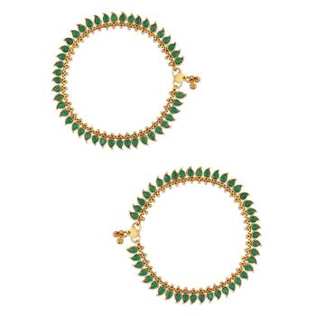 traditional stone studded adjustable anklets/payal for girls & women  2