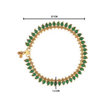 traditional stone studded adjustable anklets/payal for girls & women  3
