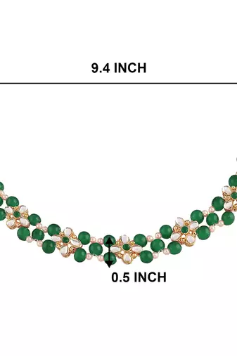 traditional kundan & pearls adjustable bridal anklets payal for women/girls