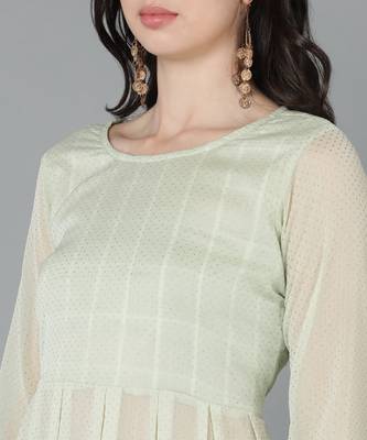  tea green kurta with dhoti pants 3