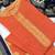 Peach color weaving work banarasi jacquard unstitched chudidar dress material - mrfc11048c