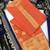 Peach color weaving work banarasi jacquard unstitched chudidar dress material - mrfc11048c