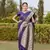 Boutique collection hand work kanjivaram soft satin silk saree with unstitched blouse