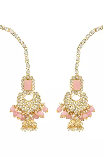 traditional handcrafted pearl studded bridal choker necklace jewellery set