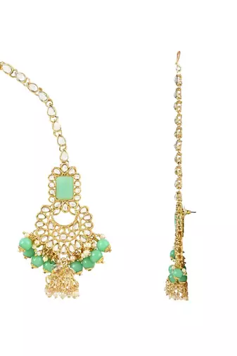 traditional handcrafted pearl studded bridal choker necklace jewellery set