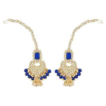 traditional handcrafted pearl studded bridal choker necklace jewellery set 3
