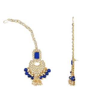 traditional handcrafted pearl studded bridal choker necklace jewellery set 4