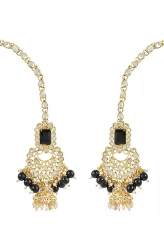 traditional handcrafted pearl studded bridal choker necklace jewellery set