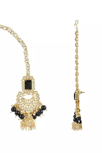 traditional handcrafted pearl studded bridal choker necklace jewellery set