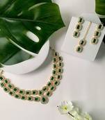traditional stone choker necklace jewellery set