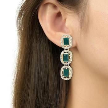 traditional stone choker necklace jewellery set 5