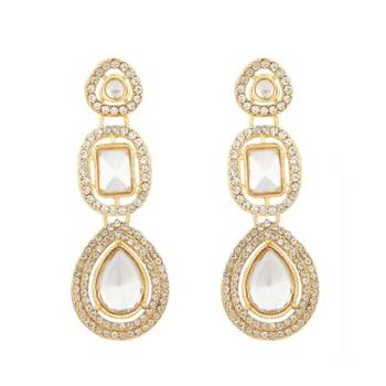 traditional kundan & stone choker necklace jewellery set 3
