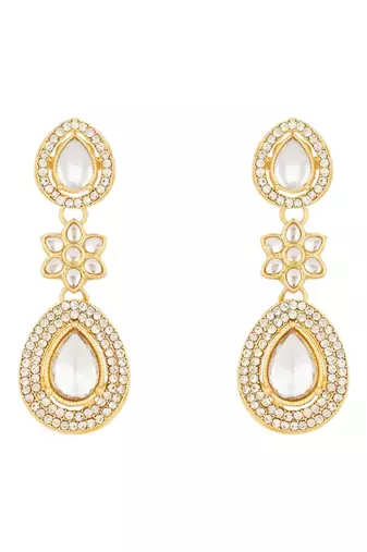 latest stylish traditional kundan stone necklace jewellery set