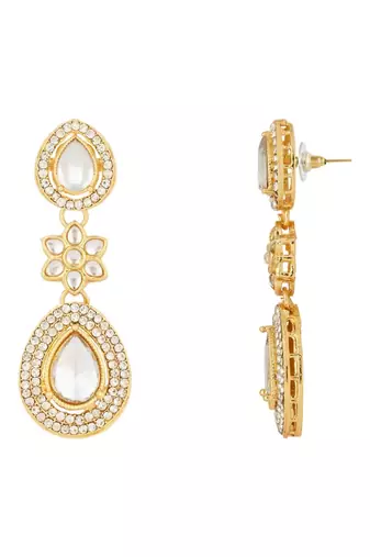 latest stylish traditional kundan stone necklace jewellery set