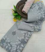 KOTA DORIA EMBROIDERY WORK SAREES WITH BLOUSE