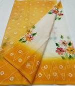 Kota Doria Hand Painting Sarees