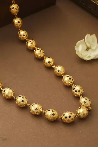 Golden Beaded Necklace