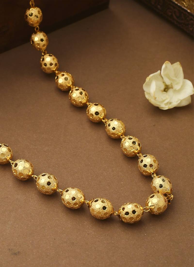 Golden Beaded Necklace