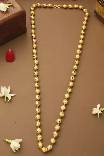 Golden Beaded Necklace