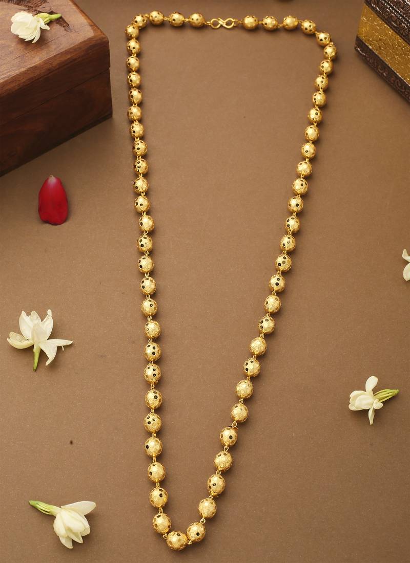 Golden Beaded Necklace