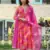 Women's Pink Georgette Kurta Pant Suit Set