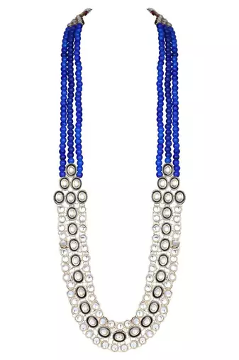 traditional stunning maroon meenakari kundan studded pearl necklace jewellery set with earrings