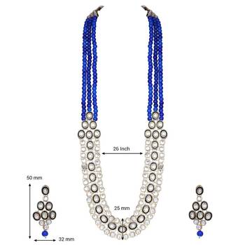 traditional stunning maroon meenakari kundan studded pearl necklace jewellery set with earrings 5