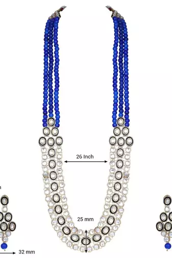 traditional stunning maroon meenakari kundan studded pearl necklace jewellery set with earrings