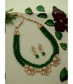 traditional kundan & pearls necklace jewellery set with earrings