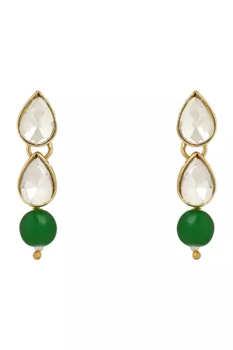 traditional kundan & pearls necklace jewellery set with earrings