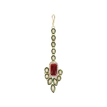 traditional kundan & stone studded choker necklace jewellery set 5