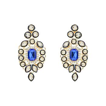 traditional kundan & stone studded choker necklace jewellery set 4