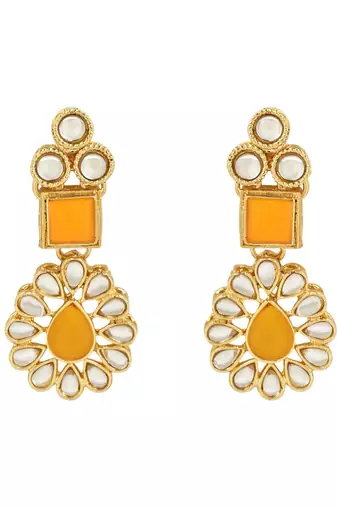 traditional kundan necklace jewellery set with earrings & maang tikka for women and girls 