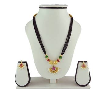 Special Kolhapuri Mangalsutra And Earring Set 1