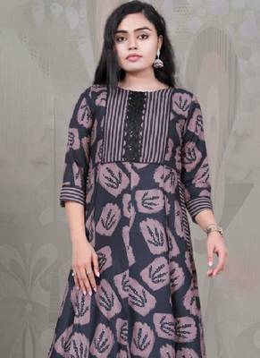 Fashion petals fancy long western kurti 2