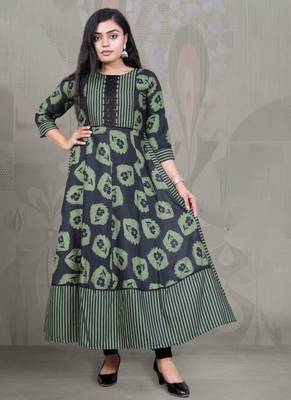 Fashion petals fancy long western kurti 1