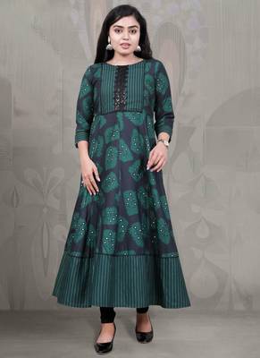 Fashion petals fancy long western kurti 1