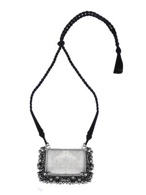 Classic oxidised grey necklace set for women and girls 4