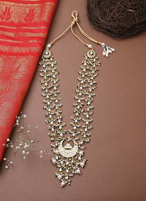 Long Multicolour 2 Layered Necklace Set With Earrings 1