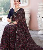 Light Weight Georgette Chiffon Saree