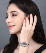 Classic oxidised grey bracelet for women and girls